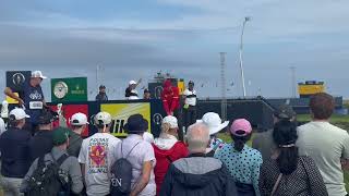 Sergio Garcia breaks driver at 2nd tee at the Open
