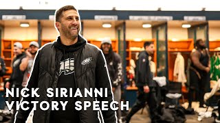 Nick Sirianni's VICTORY SPEECH Following the Victory Over the San Francisco 49ers
