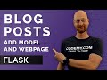 Add A Blog Post Model and Form - Flask Fridays #17