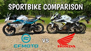 Honda CBR 500 vs CFMOTO 300SS | SportBike Comparison