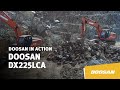 Doosan Fleet of DX225LCA Crawler Excavators