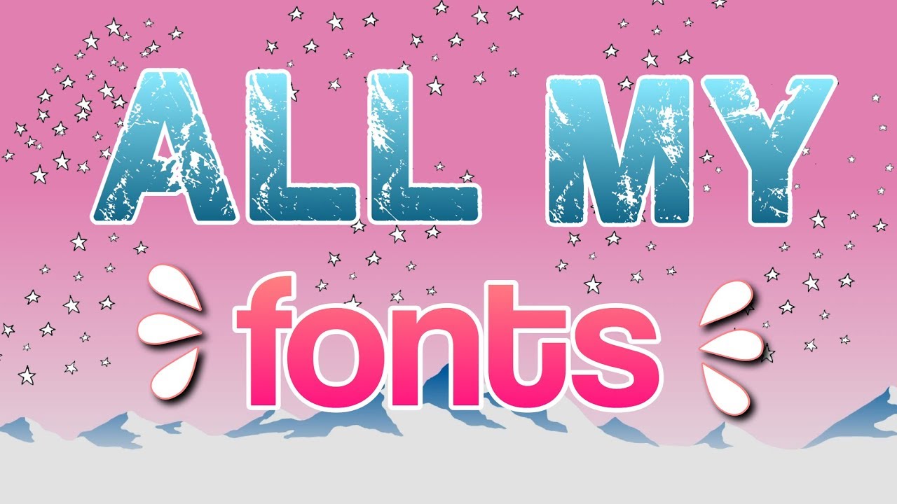 All My Fonts Popular Fonts Youtubers Use Youtube