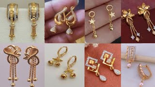 gold earrings designs new model 2024-25 | gold earrings design |sui dhaga gold chain earrings design