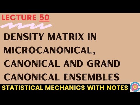 Density Matrix In Microcanonical, Canonical And Grand Canonical ...