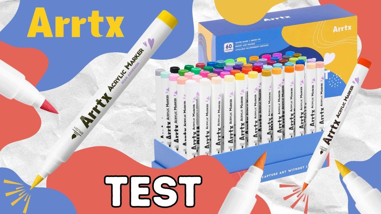 Arrtx Acrylic Marker 60a Test Youtube