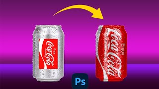Product Packaging design in photoshop. Coca-Cola Can