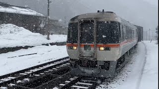 特急ひだ号　打保駅通過