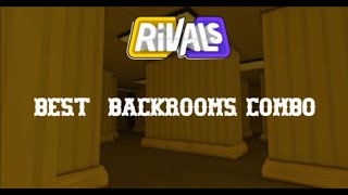 Roblox Rivals Gameplay, (BEST COMBO FOR BACKROOMS)