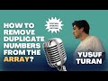 How to remove duplicate elements from the Array? | JAVA | INTERVIEW | CODING |