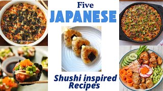 5 Sushi-Inspired Recipes | Ultimate Japanese Food Combo | 5 Must-Try Recipe