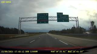 Nova Scotia HWY 125 - East \u0026 West 0 to 28 / West \u0026 East 28 to 0 (All 28 Kilometers each side)