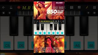 saki saki song music in mobile piano #shorts #best