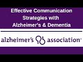 Effective Communication Strategies with Alzheimer's and Dementia Individuals