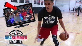 I WAS ON TV! MY NBA SUMMER LEAGUE PRACTICE!