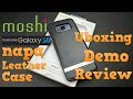 Moshi Napa Leather Case for Samsung Galaxy S8 | Unboxing | Demo | Review