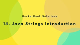 14. Strings - Java Strings Introduction | (Hindi)
