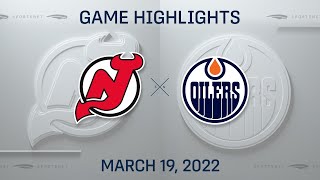 NHL Highlights | Devils vs. Oilers - Mar 19, 2022