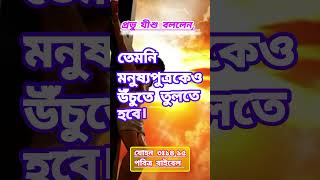 যীশুকে কেন উঁচুতে তোলা হলো!প্রভু নিজেই তা বললেন। প্রভুর জয় হোক! আমেন! #bibleverse_bangla #short