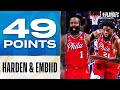 Joel Embiid (26 Pts)  James Harden (23 Pts) Combine For 49 Points In 76ers Game 1 W!