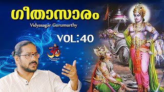 ഗീതാസാരം 40 | Geethasaram in Malayalam | Vidhyasagar Gurumoorthy | Hinduism മലയാളം