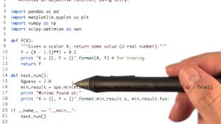Minimizer in Python