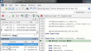 SplineTech VBS Debugger