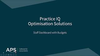 PIQ Optimisation - Staff Dashboard with Budgets
