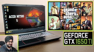 GTA 5 Gaming Review on Acer Nitro 5 [Ryzen 5 4600H] [Nvidia GTX 1650Ti] [8gb Ram] 🔥