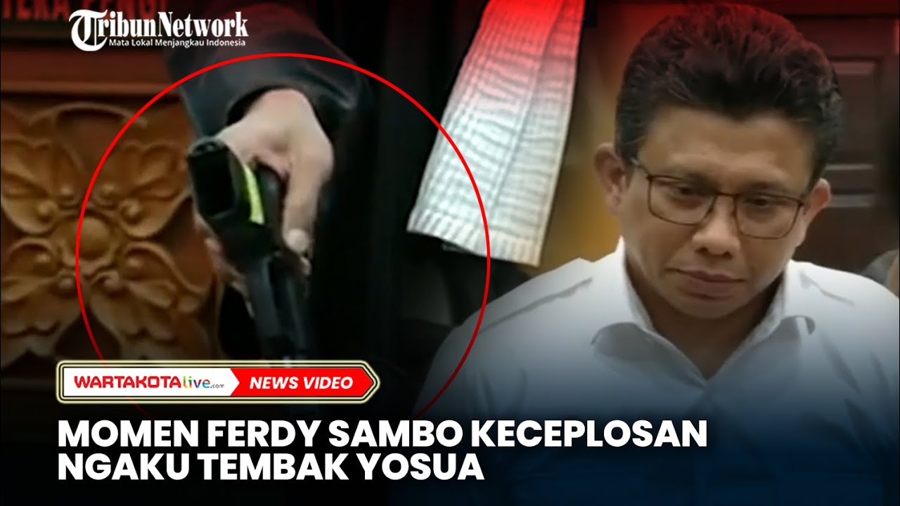 Momen Sambo Keceplosan Ngaku Tembak Yosua - YouTube