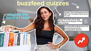 Buzzfeed quizzes choose the books i read! | spoiler free reading vlog