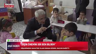 DİŞLERİNDEN RAHATSIZ OLAN BATTALGAZİ BELEDİYE BAŞKANI OSMAN GÜDER, MACUN DAĞITTI