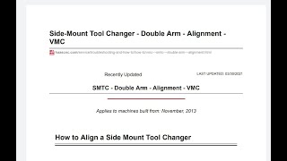 How to alignment a side mount tool changer |ATC alignment|magazine alignment|turret alignment |Hass