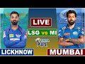 Live: MI Vs LSG, Match 48, Lucknow | IPL Live Scores & Commentary | IPL 2024 | 1st innings last 5 ov