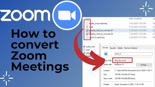 How to convert Zoom Meeting Videos to Mp4 formats