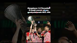 OLYMPIACOS created history as they became the first Greek club to win a senior European trophy