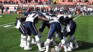 New England Patriots DB's/Secondary Pregame @ Browns - 2010