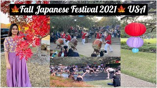 Fall Colors USA 2021|Japanese Fall Festival|Botanical Garden|Telugu Vlogs From USA