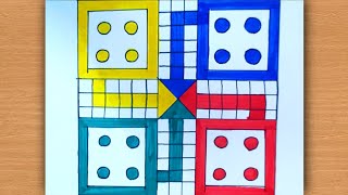 How To Make Ludo Game Board Tt Home / Ludo Drawing Lavi Arts