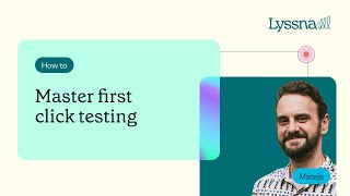 First click testing - Lyssna