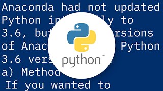 How do I upgrade to Python 3.6 with conda?