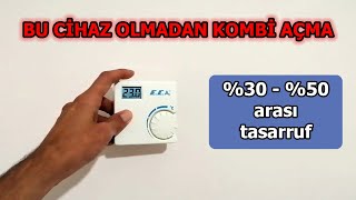 Doğalgaz tasarrufu nasıl yapılır | ECA kablosuz oda termostatı