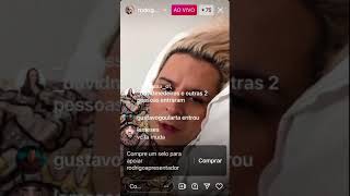 RODRIGO XUXA em live delirando e mentindo para os seguidores rs