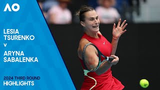 Lesia Tsurenko v Aryna Sabalenka Highlights | Australian Open 2024 Third Round