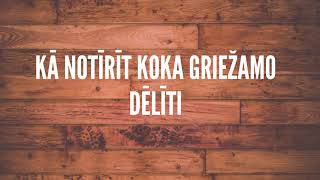 kā notīrīt koka griežamo dēlīti!