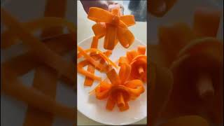 Carrot flowers #diy #handmade #shorts#youtubeshorts#carrotflower #carving #garnish