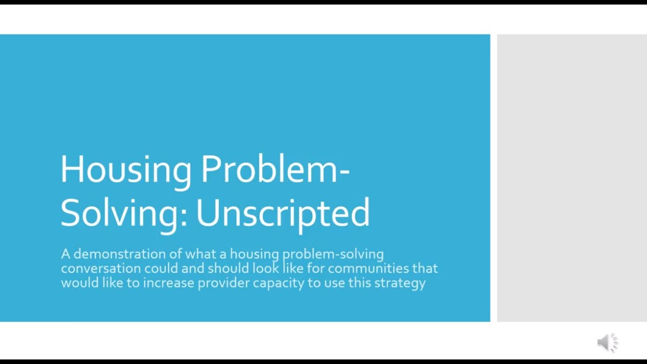 Housing Problem Solving Unscripted Youtube