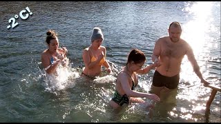 Водохреща-2022 (Traditional dipping into icy water during Epiphany)