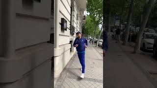 Novak Djokovic jogging in Madrid - #novakdjokovic #tennis #shorts