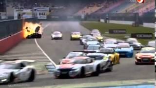 ADAC GT Masters   Hockenheim 2013   Gerd Beisel BIG CRASH HORROR CRASH