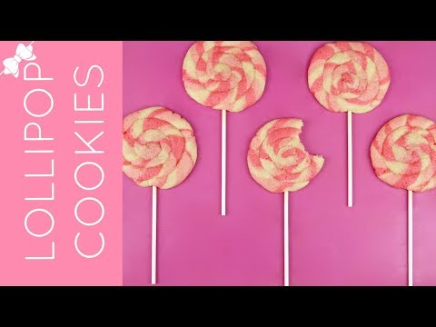 How To Make Pink Rainbow Swirl Lollipop Cookies // Lindsay Ann Bakes How To Make Pink Rainbow Swirl Lollipop Cookies // Lindsay Ann Bakes